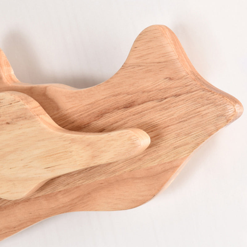 Moonlight Acrylic Solid Wood Wall Lamp