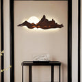 Moonlight Acrylic Solid Wood Wall Lamp