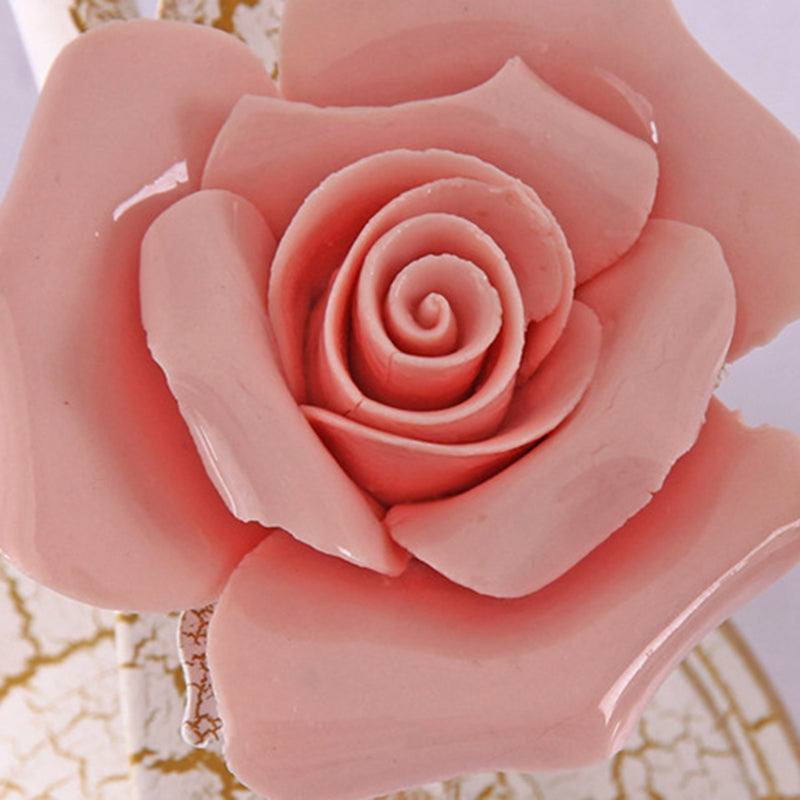 Rose Leaf Branch Round Wall Lamp