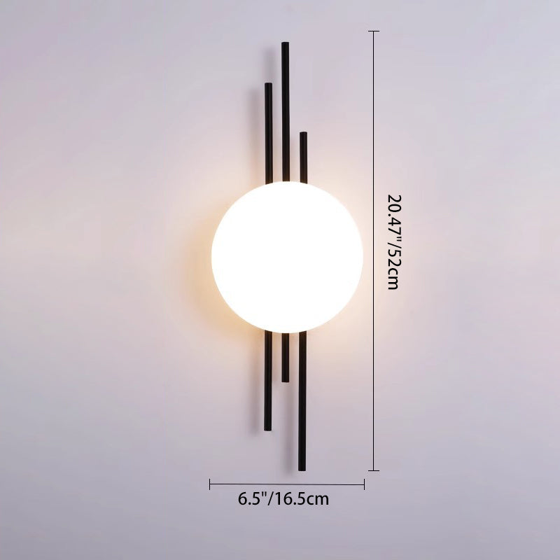 Round Ball Rectangle Round Wall Lamp