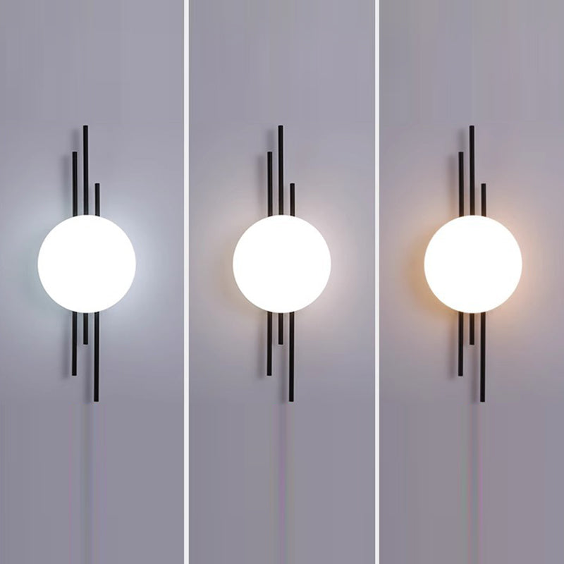 Round Ball Rectangle Round Wall Lamp