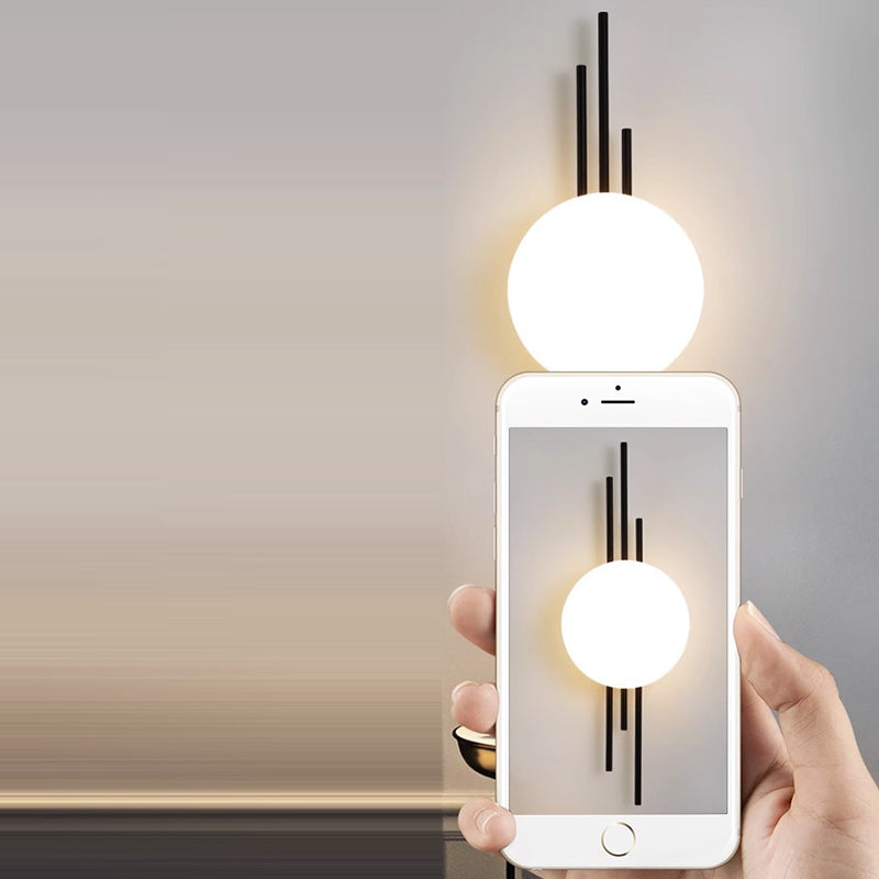 Round Ball Rectangle Round Wall Lamp