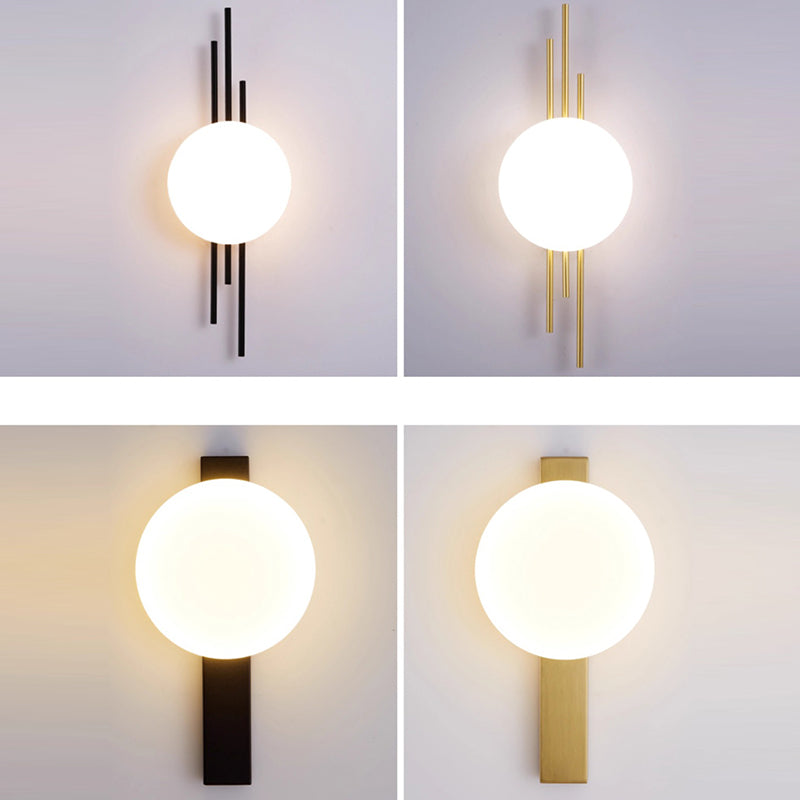 Round Ball Rectangle Round Wall Lamp