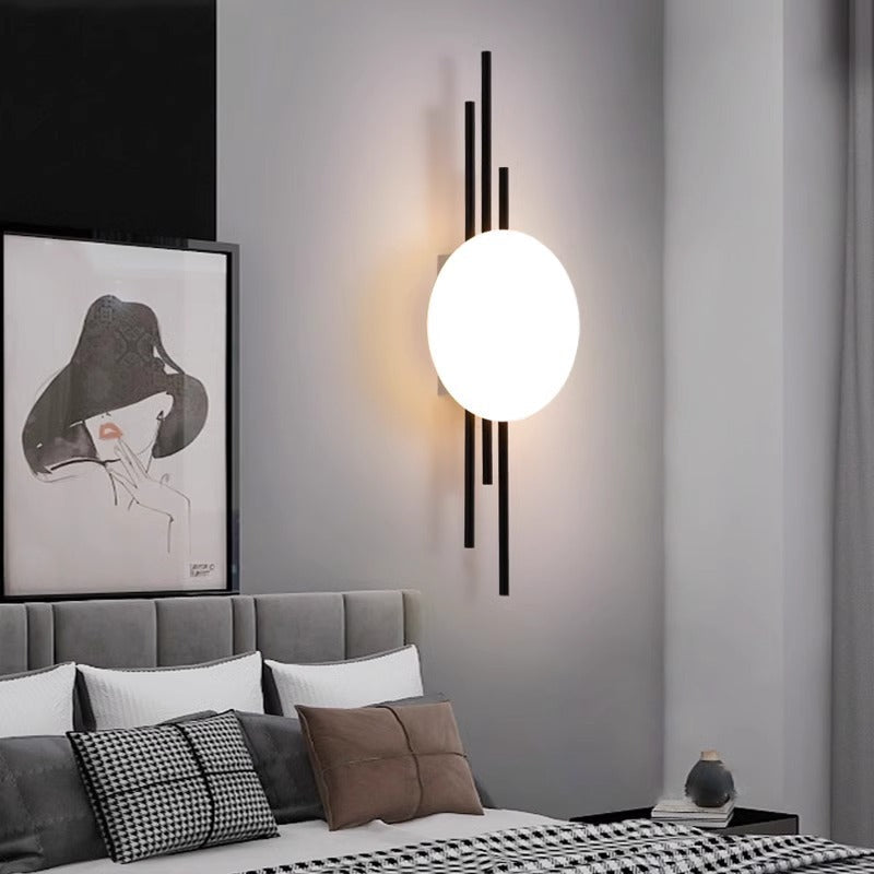 Round Ball Rectangle Round Wall Lamp