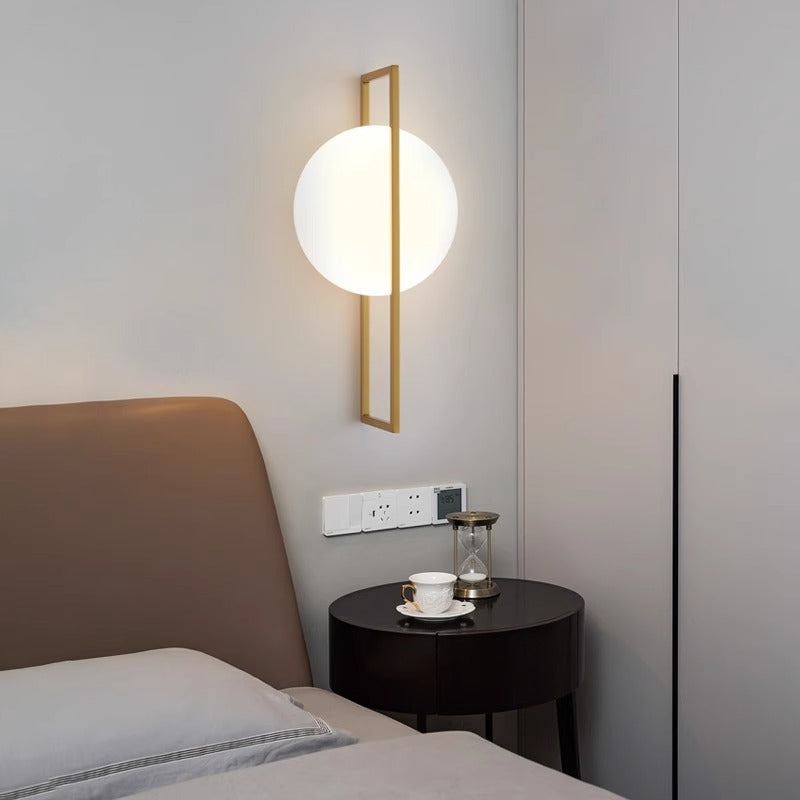 Round Ball Rectangle Round Wall Lamp