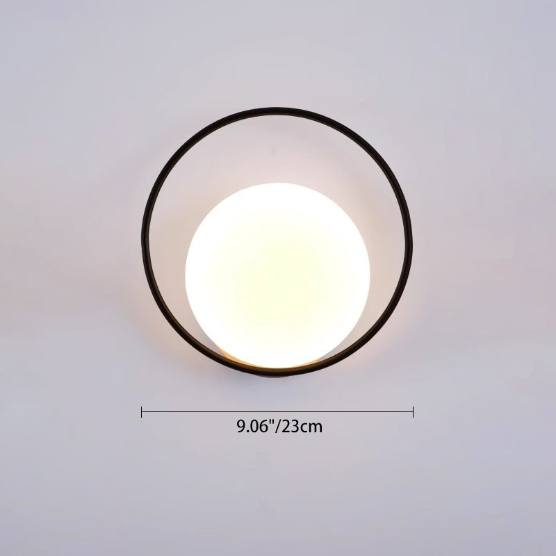 Round Ball Rectangle Round Wall Lamp