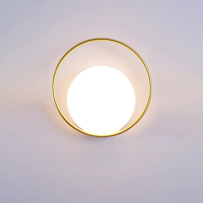 Round Ball Rectangle Round Wall Lamp