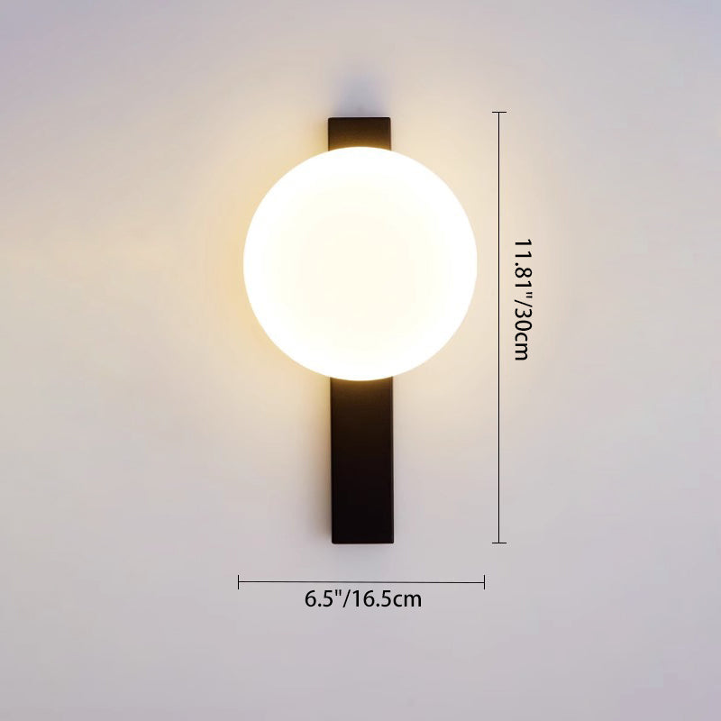 Round Ball Rectangle Round Wall Lamp