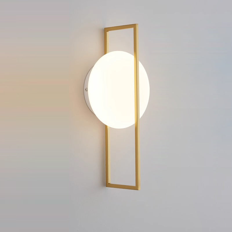 Round Ball Rectangle Round Wall Lamp