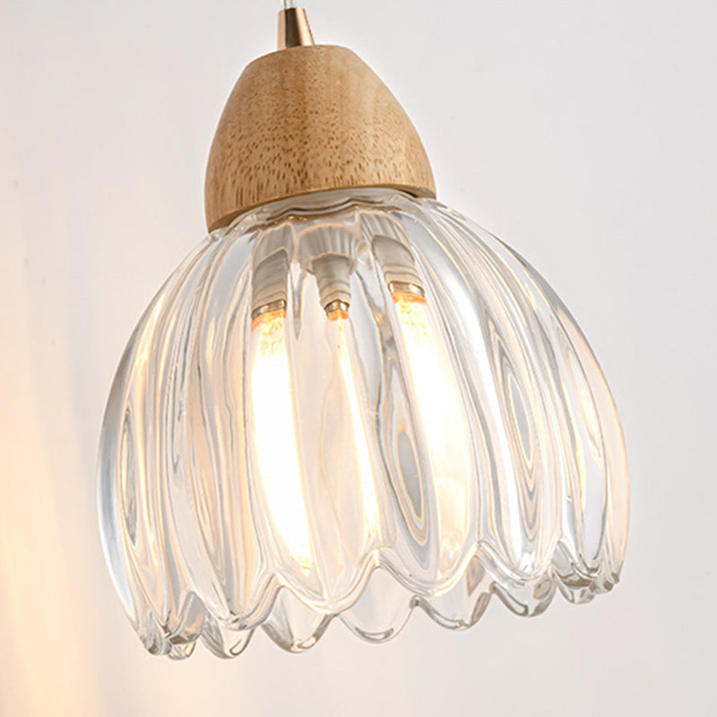 Pod Round Curved Glass Wall Lamp