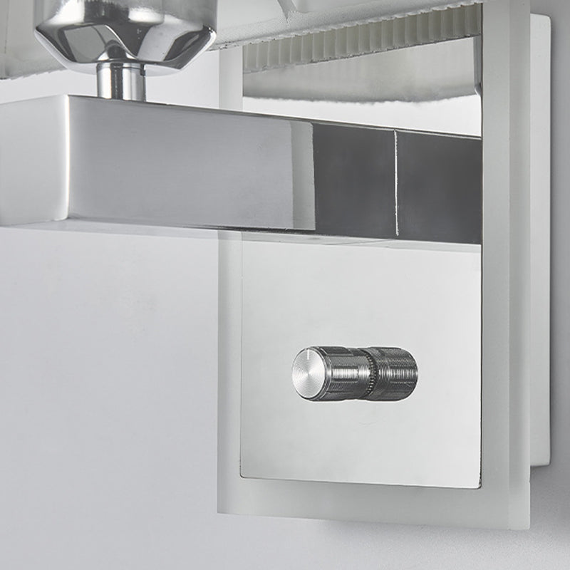 Scalloped Square Fabric Iron Wall Lamp