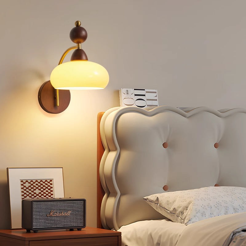 Round Ball Half Round Wall Lamp