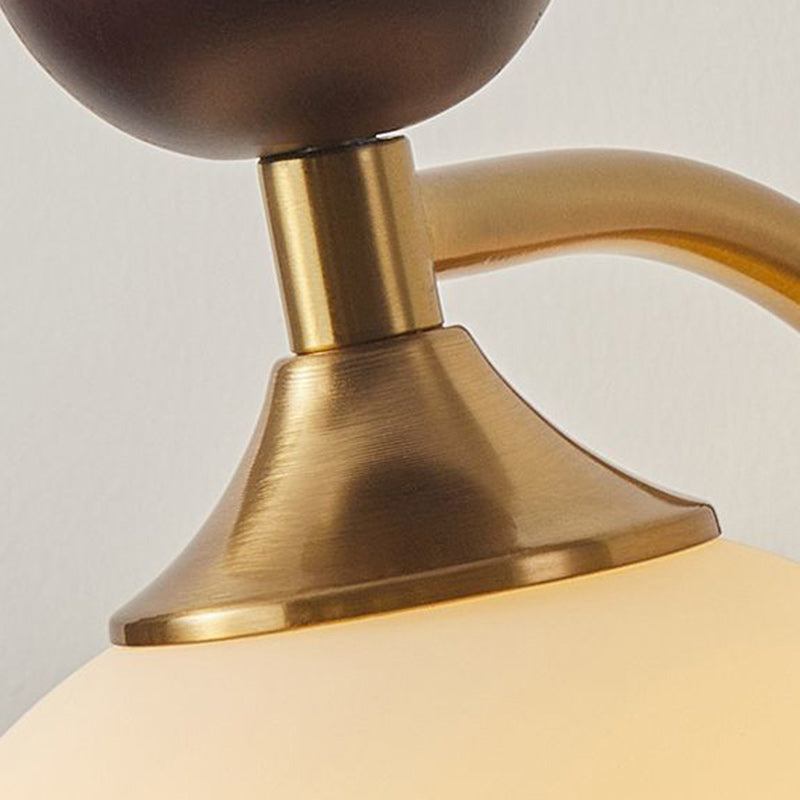 Round Ball Half Round Wall Lamp