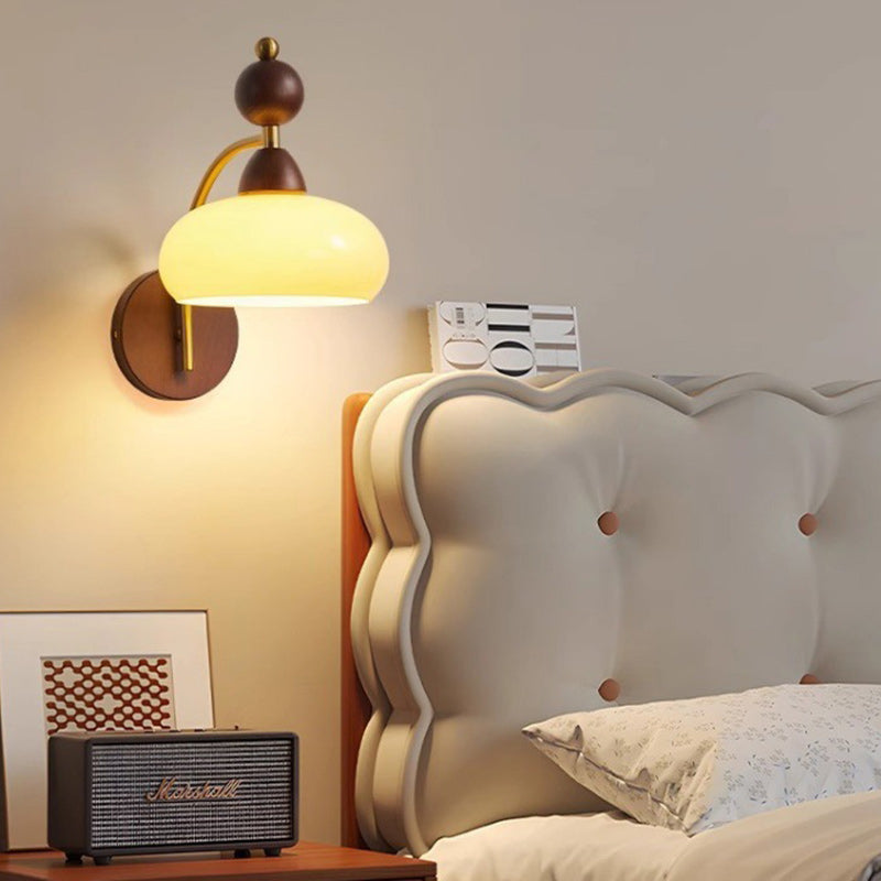 Round Ball Half Round Wall Lamp