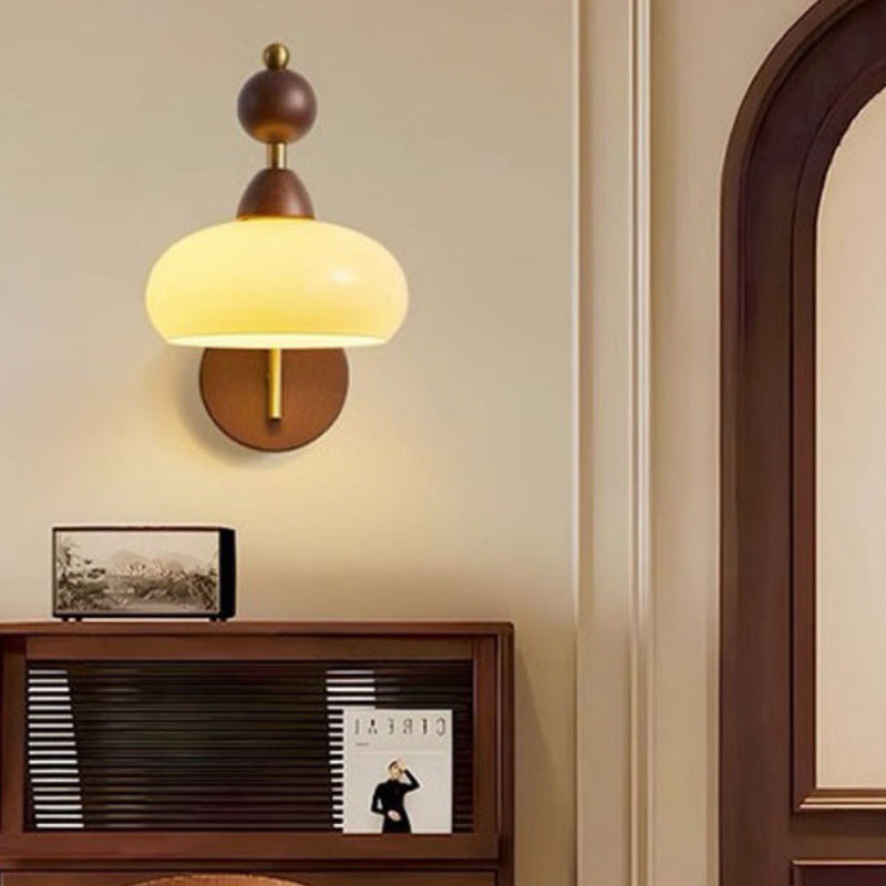 Round Ball Half Round Wall Lamp