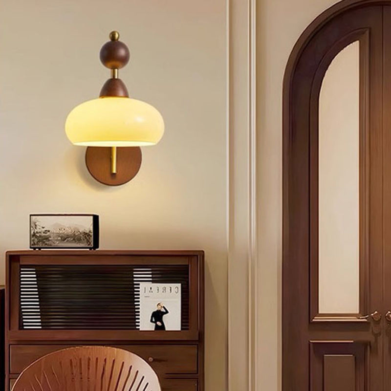 Round Ball Half Round Wall Lamp