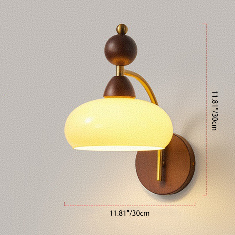 Round Ball Half Round Wall Lamp