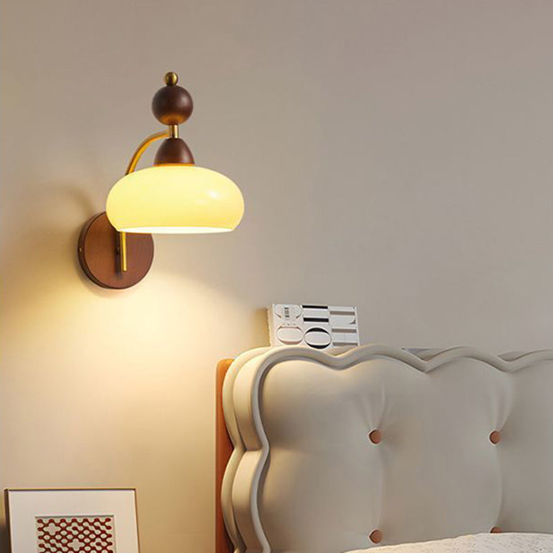 Round Ball Half Round Wall Lamp