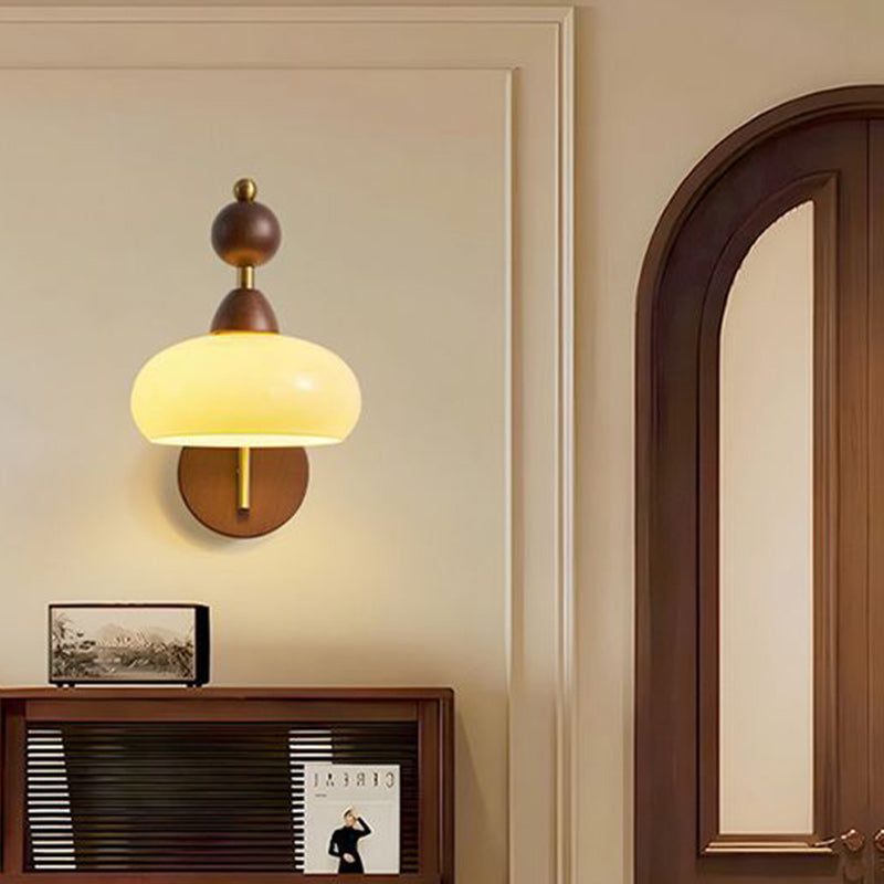Round Ball Half Round Wall Lamp