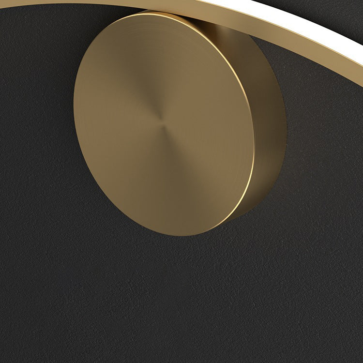 Copper Silicone Line Wave Wall Lamp