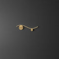 Copper Silicone Line Wave Wall Lamp