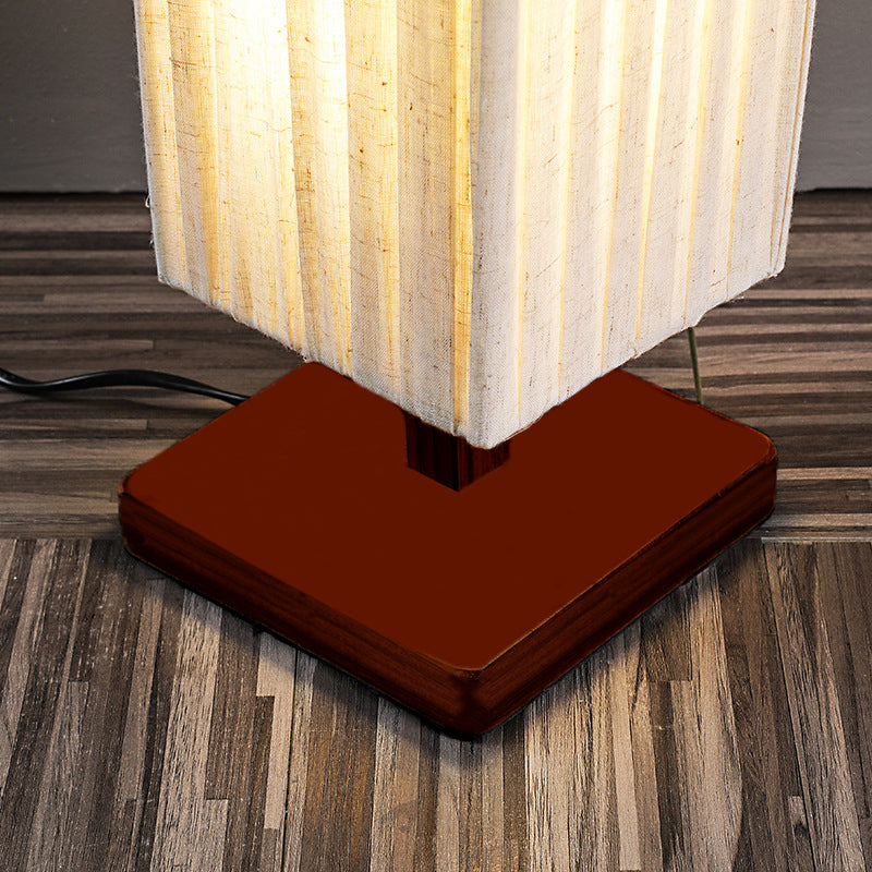 Traditional Japanese Column Rectangular Floor Lamp