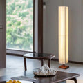 Traditional Japanese Column Rectangular Floor Lamp