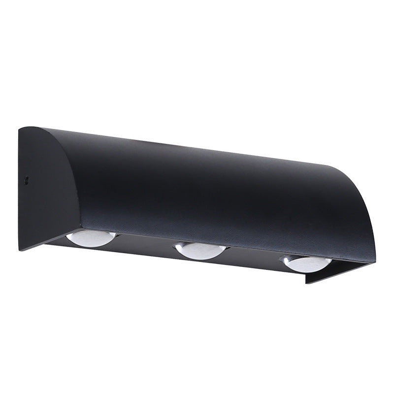 Arched Cylindrical Aluminium PC Outdoor Light
