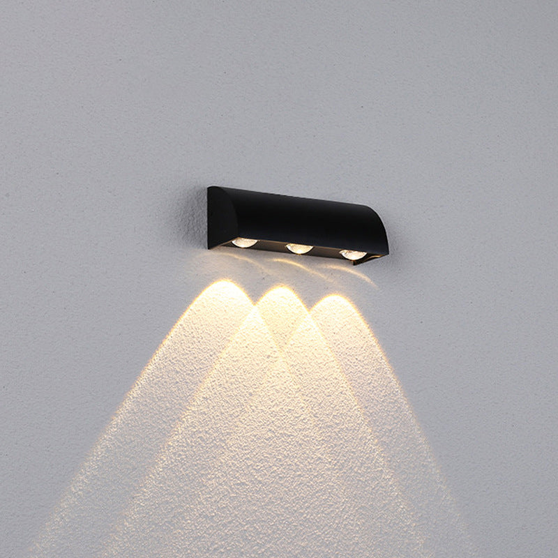 Arched Cylindrical Aluminium PC Outdoor Light