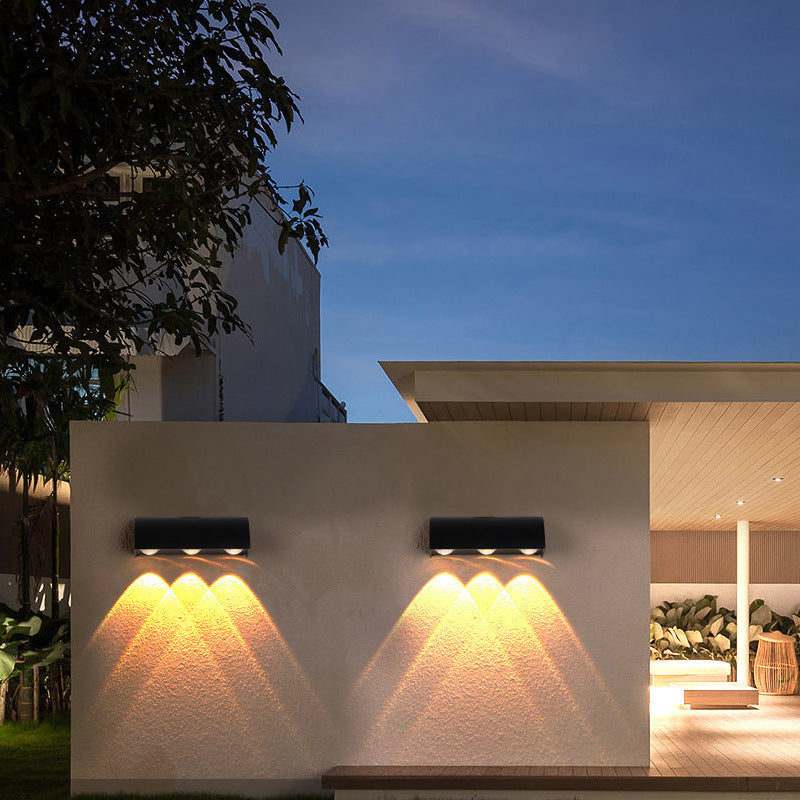 Arched Cylindrical Aluminium PC Outdoor Light