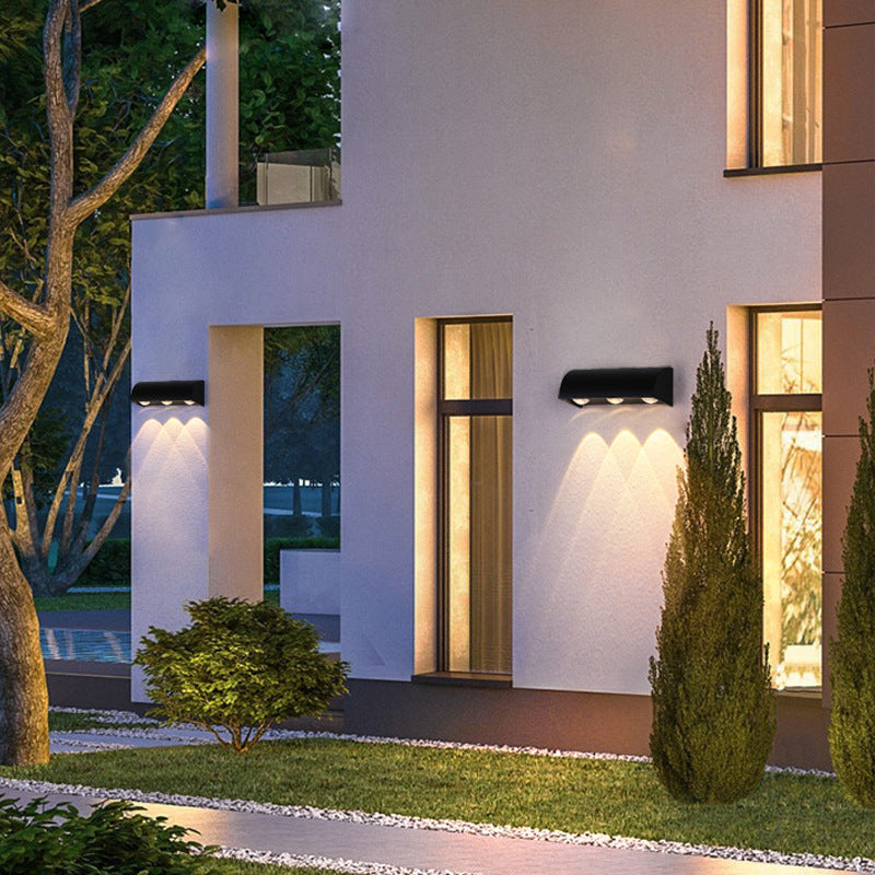 Arched Cylindrical Aluminium PC Outdoor Light