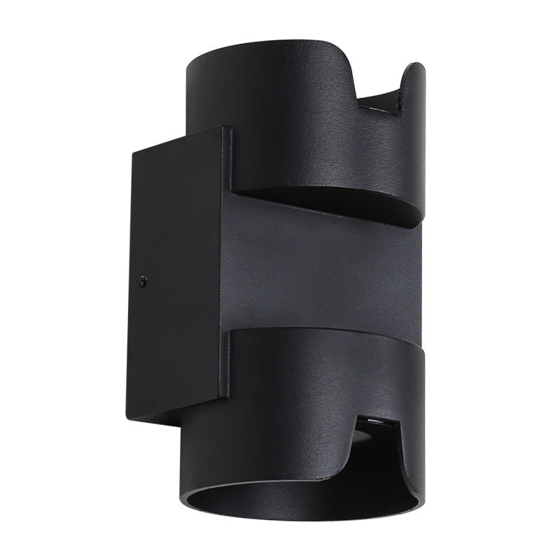Aluminium Glass Cylinder Patio Outdoor Light