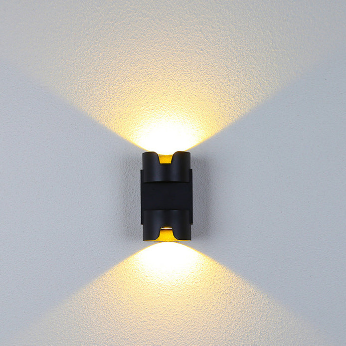 Aluminium Glass Cylinder Patio Outdoor Light