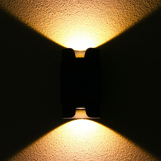 Aluminium Glass Cylinder Patio Outdoor Light