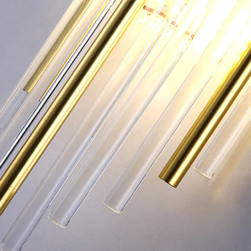 Stainless Steel Crystal Rhombic 2-Light Wall Lamp