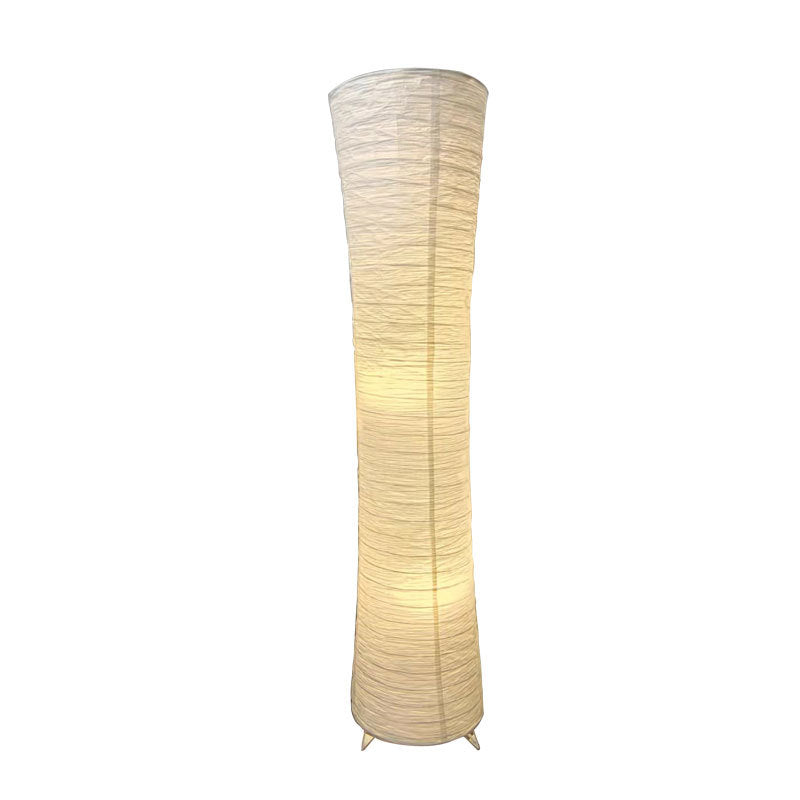 Contemporary Nordic Paper Column 2-Light Floor Lamp