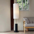 Iron Fabric Cylinder Pleated Floor Lamp