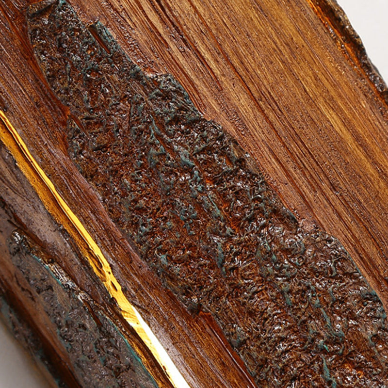 Resin Cylinder Tree Stump Outdoor Light