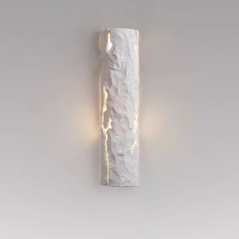 Resin Cylinder Tree Stump Outdoor Light