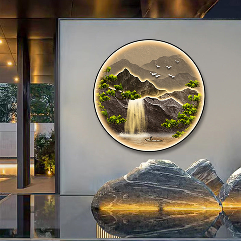 Aluminum Alloy Crystalline Round Outdoor Light