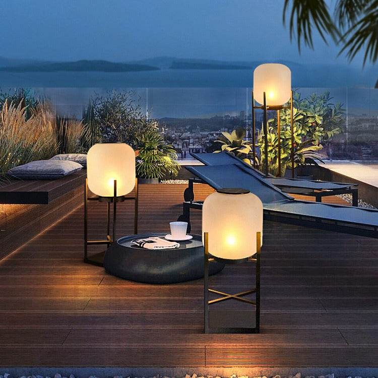 Modern Simplicity Solar Waterproof Floor Lamp