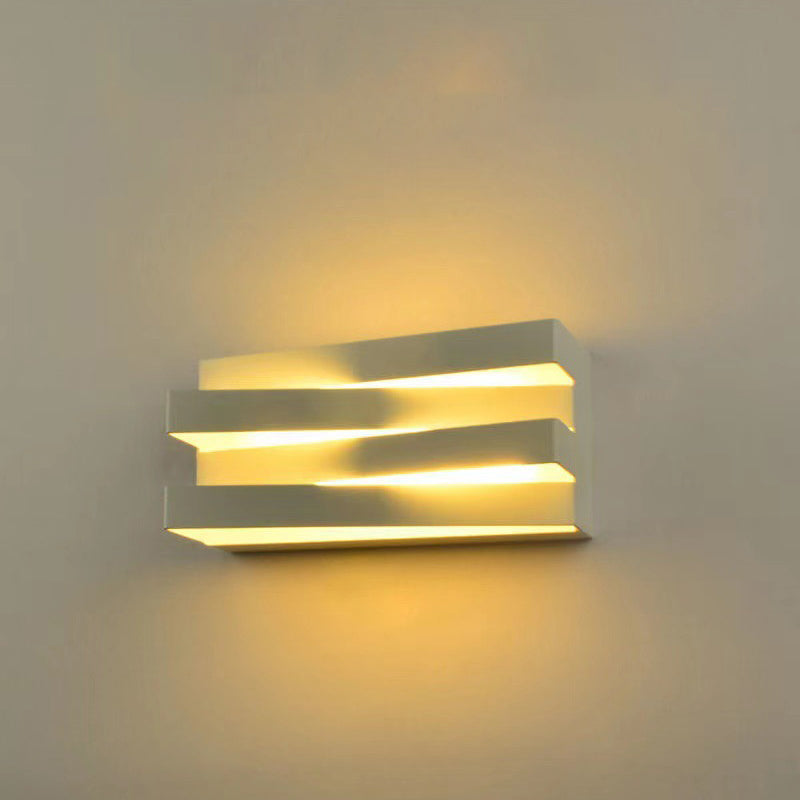 Iron Rectangular Up Down Wall Lamp