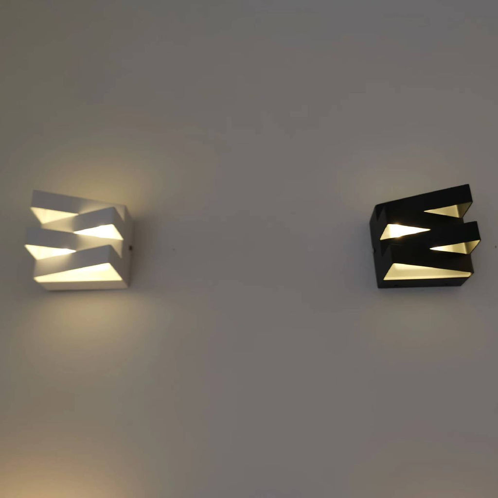 Iron Rectangular Up Down Wall Lamp