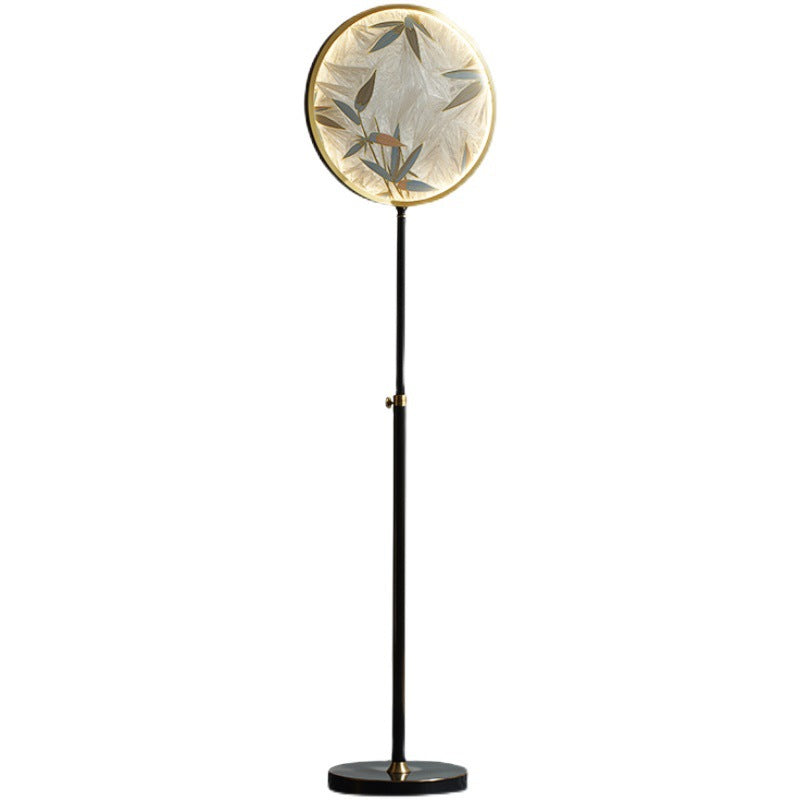 Brass Marble Glass Glaze Floor Lamp