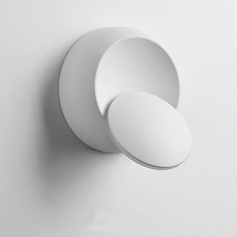 Iron Round Eclipse Rotatable Wall Lamp