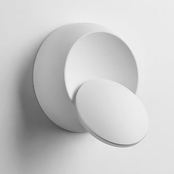 Iron Round Eclipse Rotatable Wall Lamp