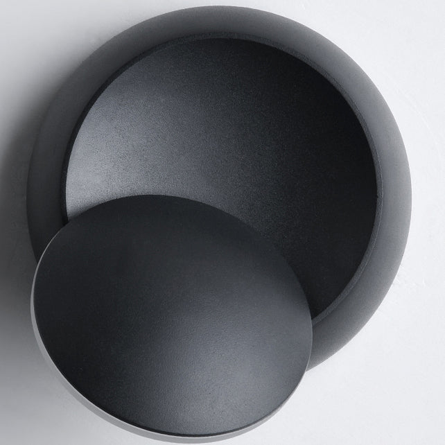Iron Round Eclipse Rotatable Wall Lamp