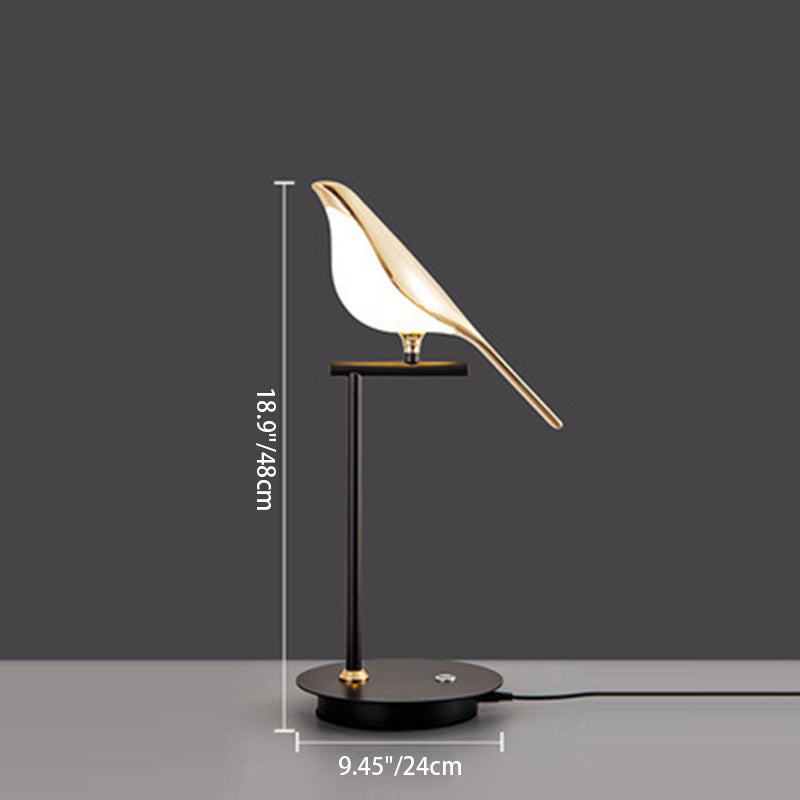 Zinc Alloy Acrylic Bird Table Lamp