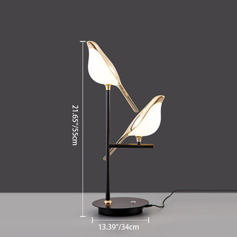 Zinc Alloy Acrylic Bird Table Lamp