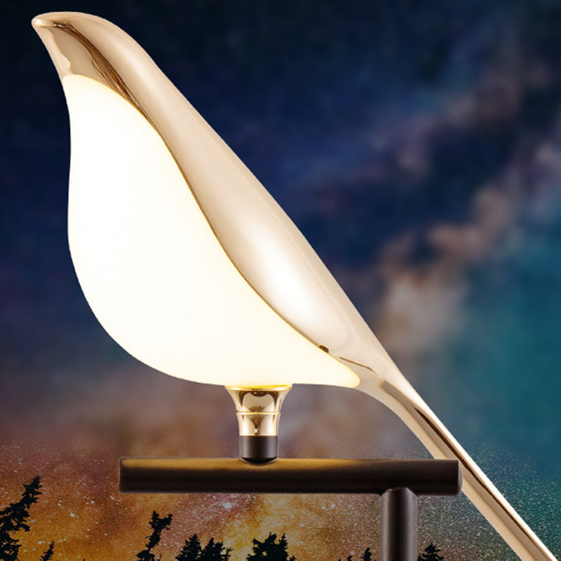 Zinc Alloy Acrylic Bird Floor Lamp